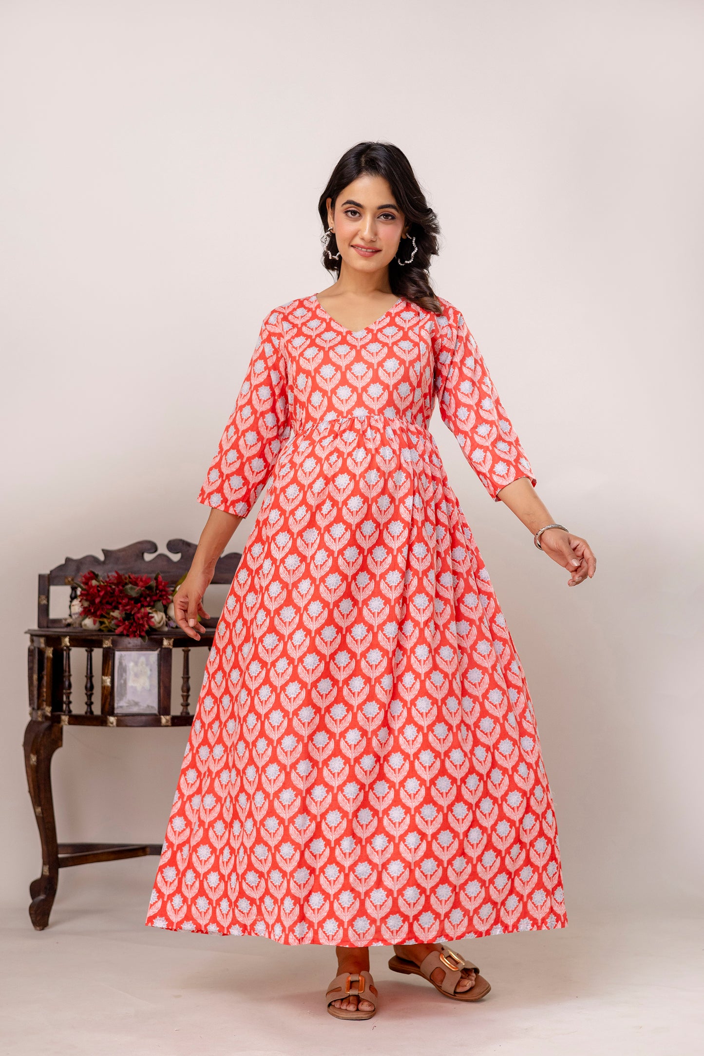 Buy 2 Get 1 Free - Deep Pockets, Hidden Feeding Zip & Adjustable Belt - Orange, Slim Red, Mughal Blue