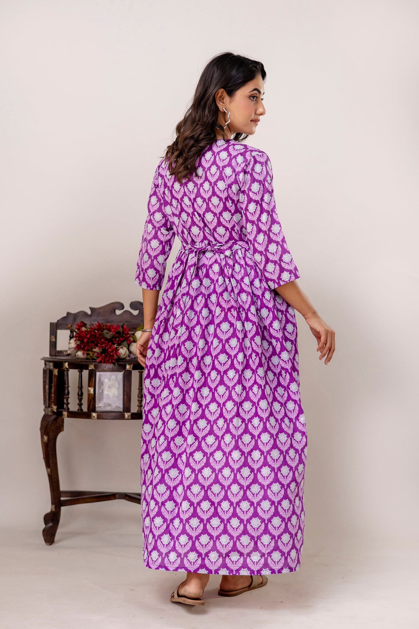 Buy 2 Get 1 Free - Deep Pockets, Hidden Feeding Zip & Adjustable Belt - Green, Purple & Mughal Blue