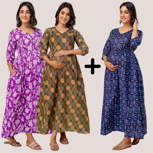 Offer 4 - Buy 2 Get 1 Free - Deep Pockets, Hidden Feeding Zip & Adjustable Belt